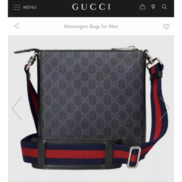 Gucci GG Supreme Men’s Messenger Bag Small - Picture 1 of 5